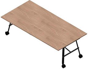 Quadrifoglio Konferenztisch SERENITY ulme rechteckig, A-Gestell grau, 240,0 x 120,0 x 75,0 cm