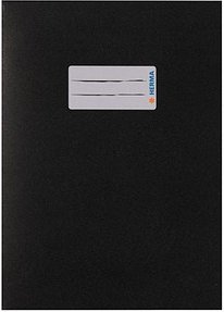 HERMA Heftumschlag glatt schwarz Papier DIN A5