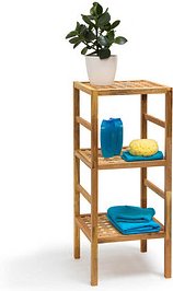 relaxdays Badregal braun 35,5 x 35,5 x 85,0 cm