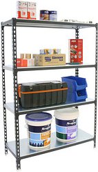 Thumbnail - Simonrack Schwerlastregal SIMONCLICK 8425437097645 anthrazit, weiß 90,0 x 40,0 x 150,0 cm