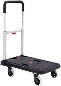 Transportwagen schwarz 68,0 x 41,0 x 92,0 cm bis 130,0 kg