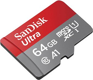 SanDisk Speicherkarte microSDXC Ultra, 64 GB, 1 St.