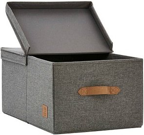 LOVE !T STORE !T Premium Aufbewahrungsbox grau 47,0 x 30,0 x 22,0 cm, 1 St.