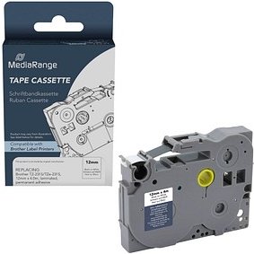 MediaRange Schriftband ersetzt brother TZe-231S MRBTZ231S, 12 mm schwarz auf weiß, 1 St.