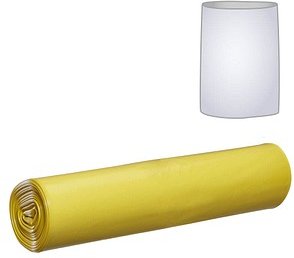 Müllbeutel 120,0 l gelb 70,0 µm, 4x 25 St.