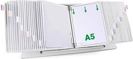 Thumbnail - tarifold Sichttafelsystem 435402 DIN A5 weiß mit 40 St. Sichttafeln