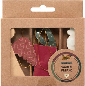 folia Dekoartikel mehrfarbig Wabenfiguren Ø 8,0/10,0 cm, 3 St.