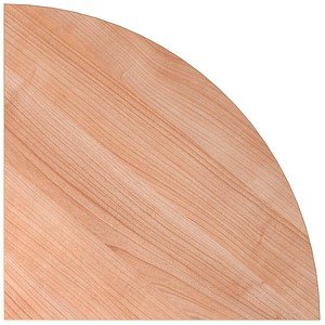 Thumbnail - HAMMERBACHER Verbindungsplatte Akandia nussbaum, dreieckig abgerundet 80,0 x 80,0 x 2,5 cm