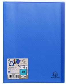 Exacompta Opak Sichtbuch DIN A4, 20 Hüllen hellblau, 1 St.