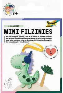 folia Nähset Mini Filzinies DINOSAURIER grün