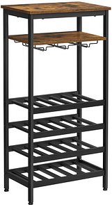 VASAGLE Weinregal vintage-braun 50,0 x 32,0 x 100,0 cm, 1 St.