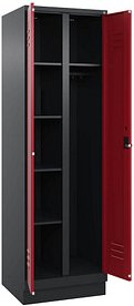 CP Spind Classic PLUS rubinrot, schwarzgrau 080620-20 S10065, 1 Schließfach 60,0 x 50,0 x 195,0 cm