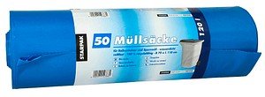 Thumbnail - STARPAK Müllbeutel 120,0 l blau 45,0 µm, 50 St.