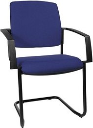 2 Topstar Besucherstühle BtoB 20 BB300A G26 blau Stoff