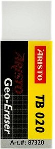 ARISTO Radiergummi Geo TB020 gelb/weiß, 1 St.