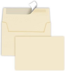 tecno Briefumschläge colors DIN C6 ohne Fenster hellchamois haftklebend 25 St.