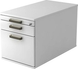 HAMMERBACHER Haziender Rollcontainer weiß 3 Auszüge 42,8 x 80,0 x 51,2 cm