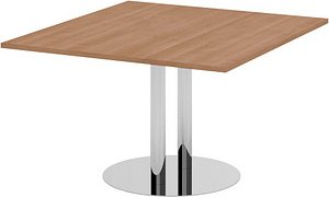 HAMMERBACHER Verbindungsplatte KT12S nussbaum, chrom rechteckig 120,0 x 130,0 x 74,0 cm