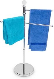 relaxdays Handtuchständer silber, 1 St.