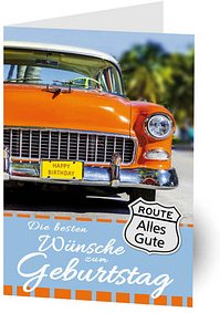 LUMA Geburtstagskarte Oldtimer LU943 DIN B6, 1 St.