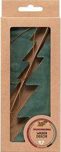folia Dekoartikel grün Wabentannen Ø 11,0/17,0 cm, 2 St.