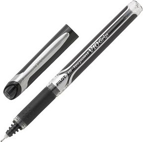 Thumbnail - PILOT Hi-Tecpoint Grip V10 Tintenroller schwarz/transparent 0,7 mm, Schreibfarbe: schwarz, 1 St.