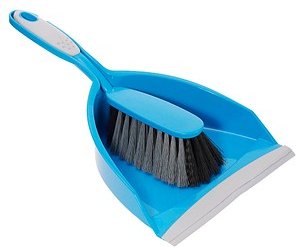 Kehrgarnitur blau Kunststoff 23,0 cm breit