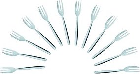 Thumbnail - TOP TABLE GMBH Kuchengabel Minora silber, 12 St.