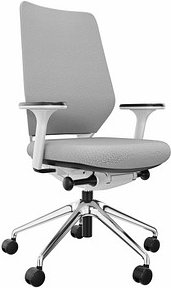 fm Bürostuhl Asiento, 4260761570402 Stoff grau, Gestell grau