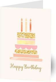 LUMA Geburtstagskarte Torte LU2787 DIN B6, 1 St.