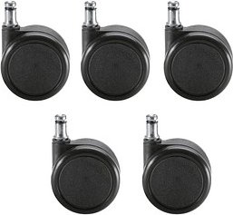 Quadrifoglio Stuhlrollen für Teppichböden, 5 St.