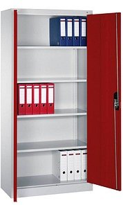 CP Metallschrank C 2000 Acurado 9260-000 S11312 lichtgrau, rubinrot 93,0 x 40,0 x 195,0 cm, aufgebaut, 1 St.