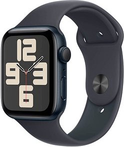 Apple Watch SE 44 mm Aluminium (GPS) Sportarmband M/L mitternacht