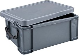 Really Useful Box Aufbewahrungsbox 9,0 l silber 39,5 x 25,5 x 15,5 cm, 1 St.