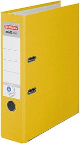 herlitz maX.file nature plus Ordner gelb Karton 8,0 cm DIN A4