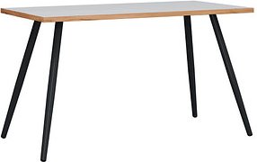 Thumbnail - VCM my office Salia Schreibtisch weiß rechteckig, 4-Fuß-Gestell schwarz 110,0 x 50,0 cm