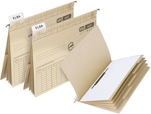 ELBA Personalhefter vertic ULTIMATE Karton naturbraun 4 x kaufmännische Heftung, 5 St.