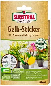 SUBSTRAL® Naturen® Fruchtfliegenfalle Gelbsticker Bio gelb