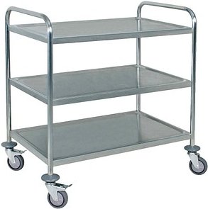 WIHEDÜ Servierwagen silber 86,0 x 54,0 x 94,0 cm