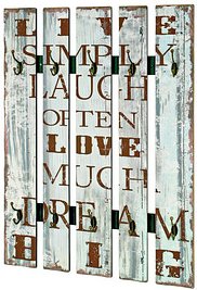 Thumbnail - HAKU Möbel Wandgarderobe 89919 Motiv Holz 10 Haken 70,0 x 100,0 cm