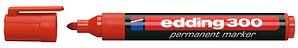 edding 300 Permanentmarker rot 1,5 - 3,0 mm, 10 St.
