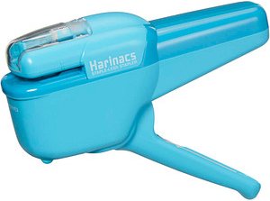 Thumbnail - KOKUYO Klammerloses Heftgerät Harinacs MEDIUM + hellblau, 1 St.