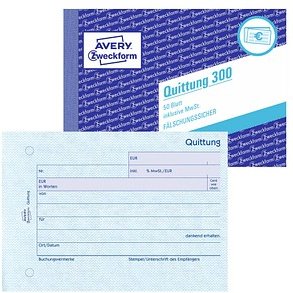 Thumbnail - AVERY Zweckform Quittung, inkl. MwSt. Formularbuch 300