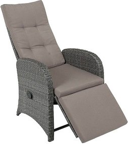 Thumbnail - Garden Pleasure Gartenstühle mit Armlehnen SALERNO grau, Metall, 2 St.