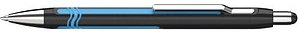 Thumbnail - Schneider Kugelschreiber Epsilon schwarz/cyan, Schreibfarbe: blau, 1 St.