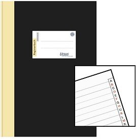 Thumbnail - Ursus Geschäftsbuch DIN A4 liniert, schwarz/gelb Hardcover 192 Seiten, 1 St.