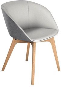 sedus Schalenstuhl on spot cosy UC-827/002 hellgrau Stoff, 1 St.