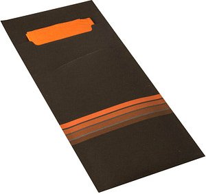 Thumbnail - PAPSTAR Bestecktaschen schwarz/orange 8,5 x 20,0 cm, 520 St.