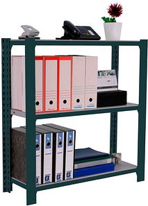 Simonrack Schwerlastregal OFFICCLICK 3 8425437103407 anthrazit, silber 90,0 x 40,0 x 100,0 cm
