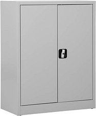 Gürkan Metallschrank 100011 lichtgrau 80,0 x 38,0 x 100,0 cm, aufgebaut